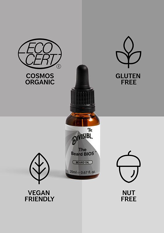 The Beard BIOS - Beard Oil - With its certifications of Nut Free, Gluten Free and Vegan Friendly