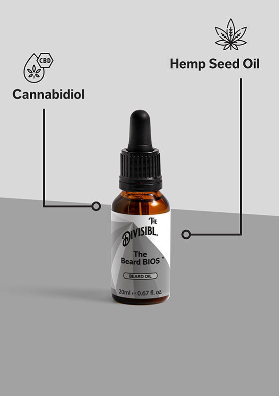 The Beard BIOS - Beard Oil - List of key ingredients including Cannabidiol and Hemp Seed Oil
