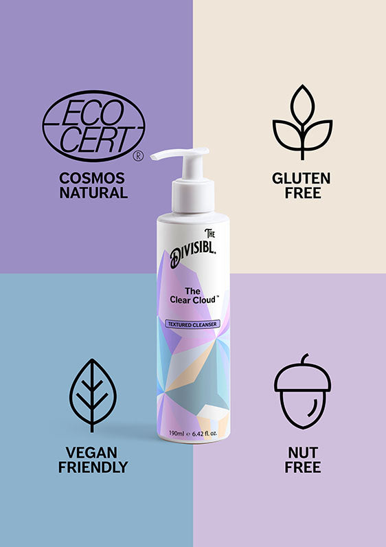 The Clear Cloud - Textured Cleanser - With its certifications of Nut Free, Gluten Free and Vegan Friendly