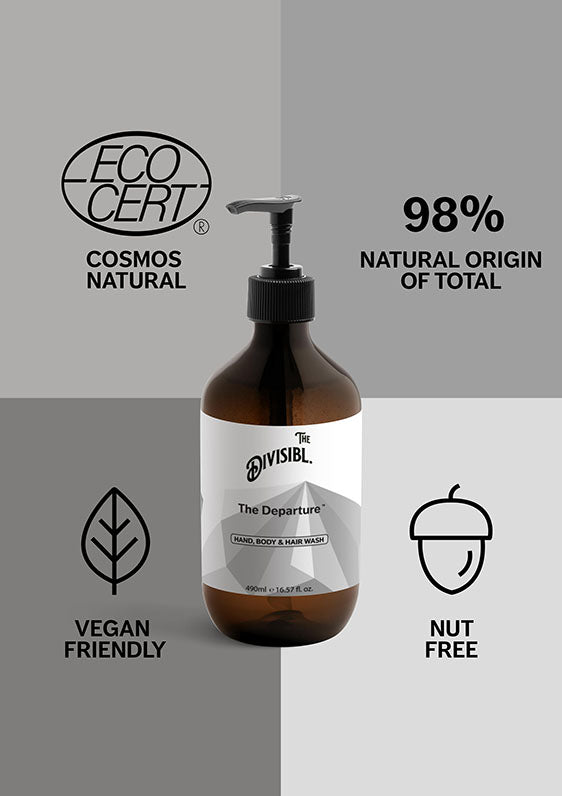 The Departure - Hand Hair Body Wash - With its certifications of Nut Free and Vegan Friendly