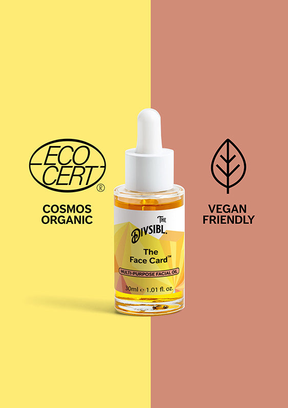 The Face Card - Multi-Purpose Facial Oil - With its certifications of Vegan Friendly