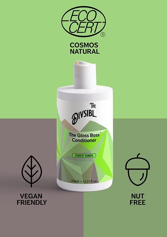 The Gloss Boss Conditioner - Forest Ember - With its certifications of Nut Free and Vegan Friendly