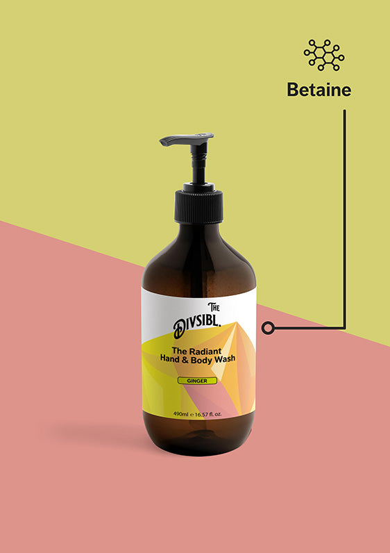 The Radiant Hand and Body Wash - Ginger - List of key ingredients including Betaine