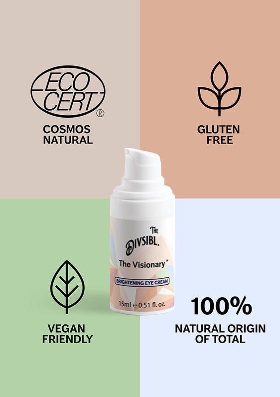 The Visionary - Brightening Eye Cream - With its certifications being Gluten Free and Vegan Friendly