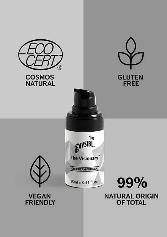 The Visionary - Eye Cream For Men - With its certifications of Gluten Free and Vegan Friendly