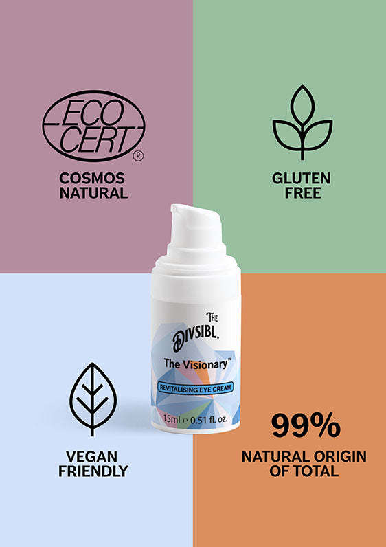 The Visionary - Revitalizing Eye Cream - With its certifications of Gluten Free and Vegan Friendly
