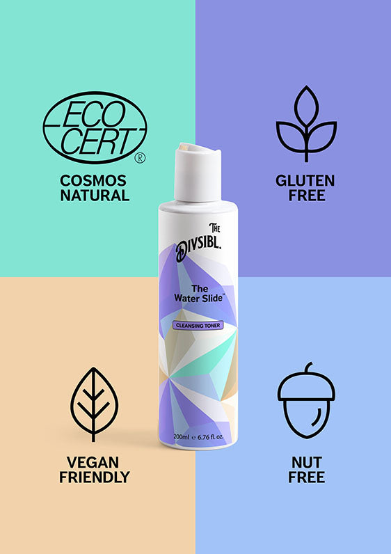 The Water Slide - Cleansing Toner - With its certifications of Nut Free, Gluten Free and Vegan Friendly